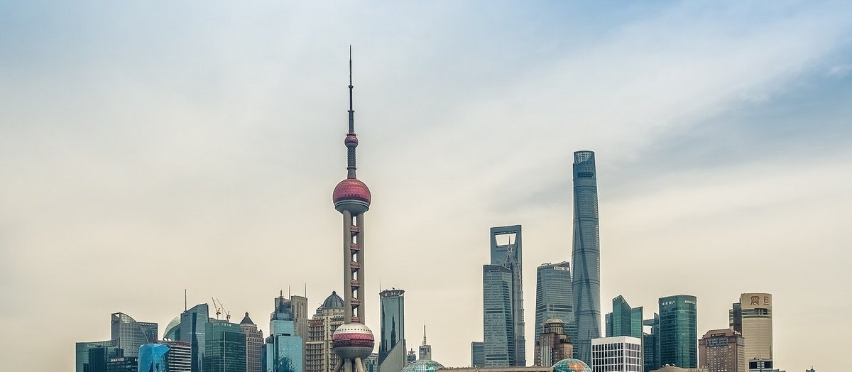 Pudong skyline from the river